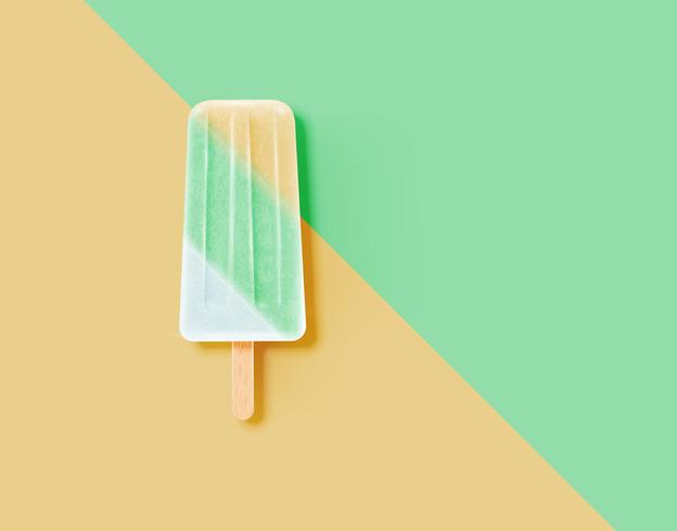 Gelato pulito e realistico realistico, illustrazione di vettore