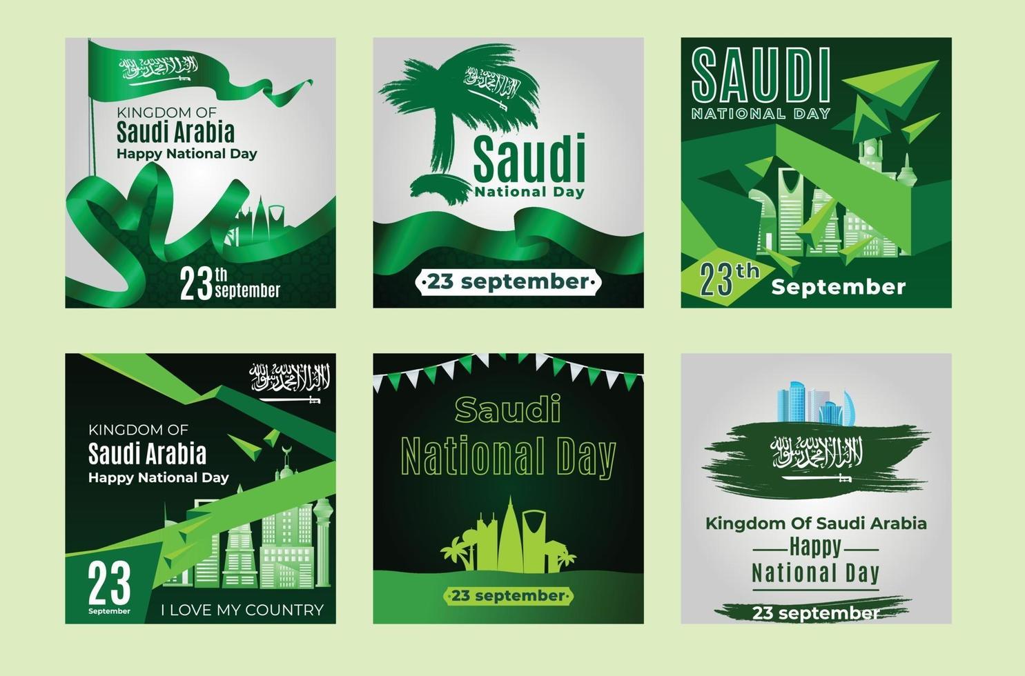 festa nazionale dell'arabia saudita il 23 settembre. felice giorno dell'indipendenza. vettore