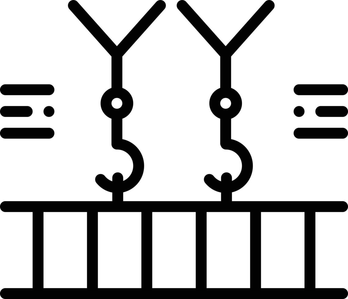 icona della linea per il sovraccarico vettore