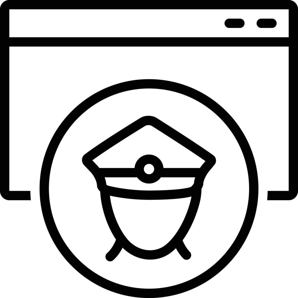 icona della linea per la guida seo vettore
