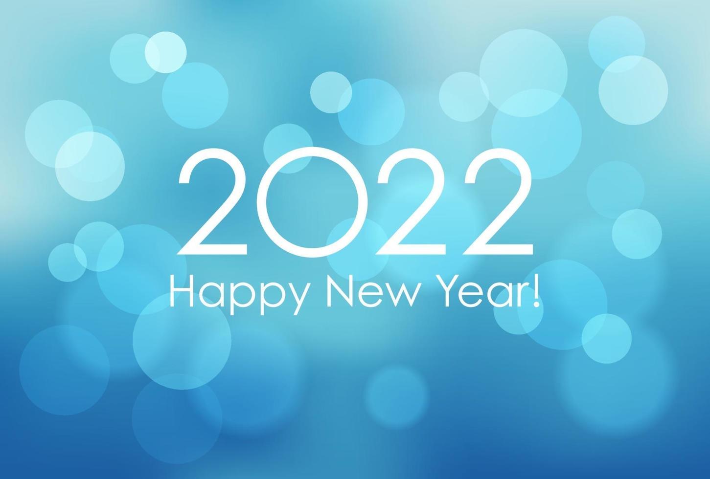 Modello di carta di 2022 nuovi anni con sfondo astratto. vettore