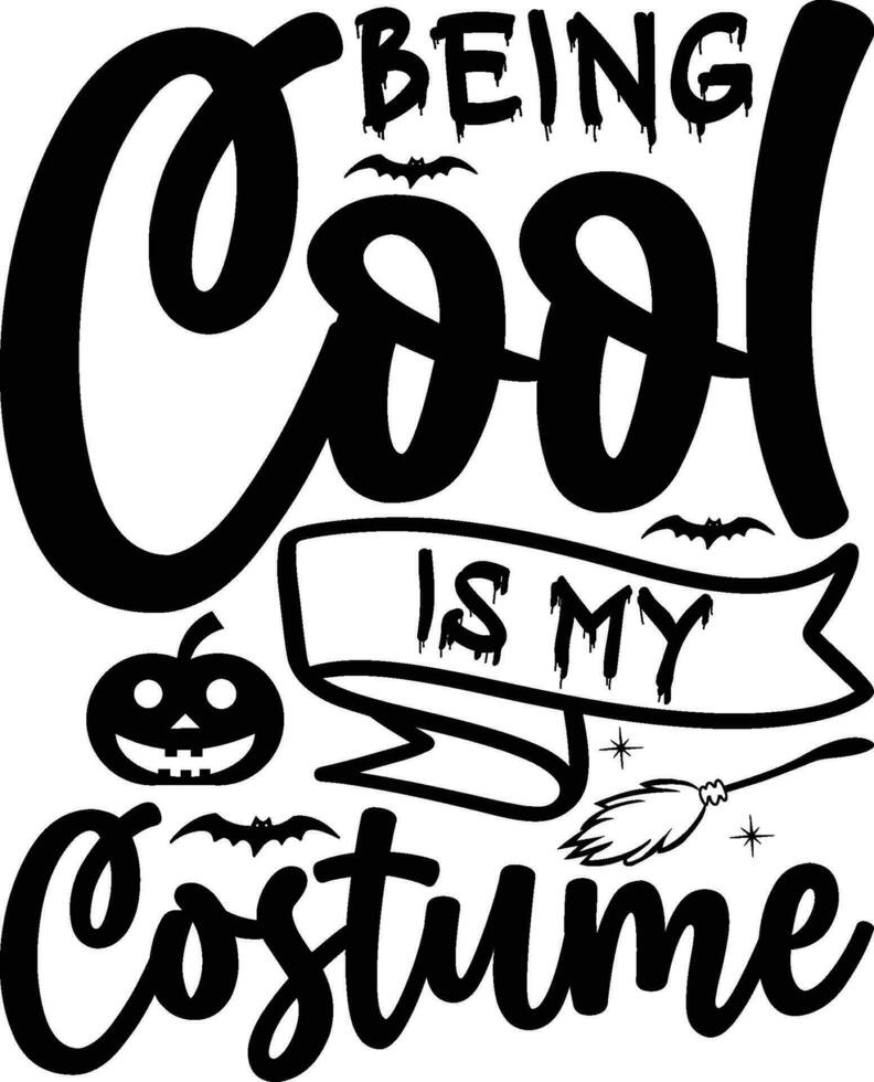 Halloween - lettering design per saluto striscioni, topo pastiglie, stampe, carte e manifesti, tazze, i Quaderni, pavimento cuscini e maglietta stampe design. vettore