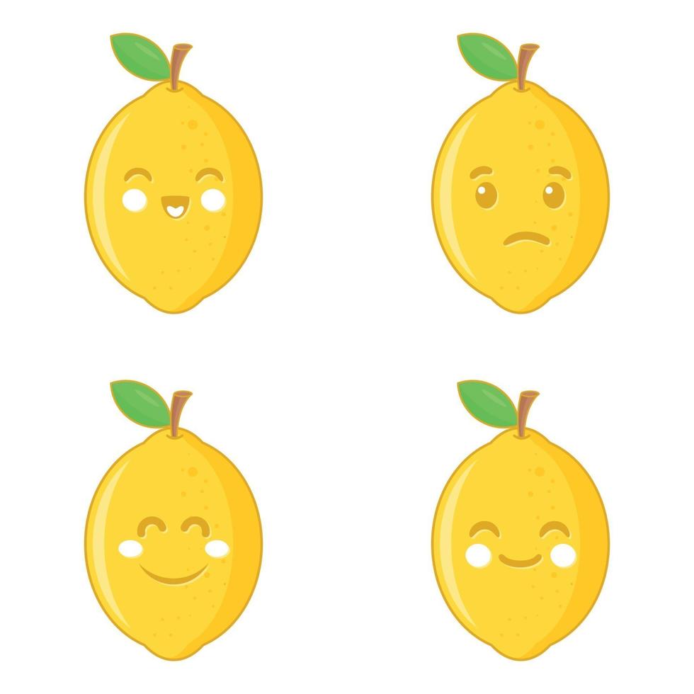 vettore di limone. design del personaggio di limone.