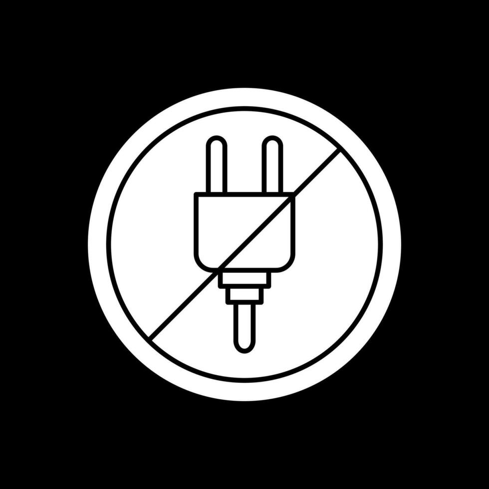 vietato vettore icona design