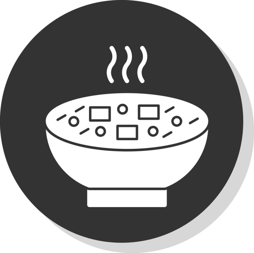 miso la minestra vettore icona design