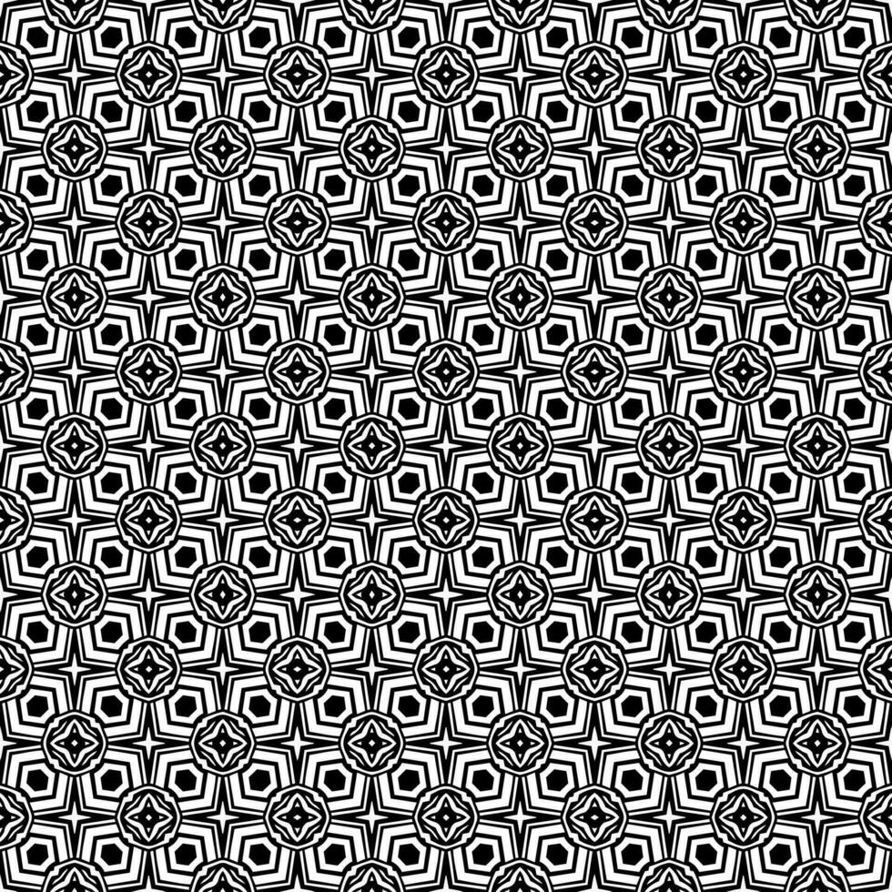 nero e bianca senza soluzione di continuità modello struttura. in scala di grigi ornamentale grafico design. vettore