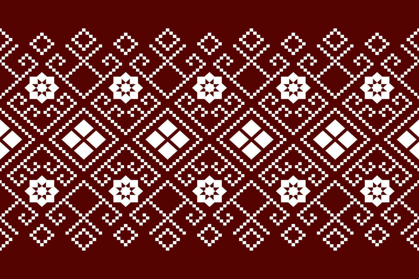 rosso attraversare punto colorato geometrico tradizionale etnico modello ikat senza soluzione di continuità modello astratto design per tessuto Stampa stoffa vestito tappeto le tende e sarong azteco africano indiano indonesiano vettore