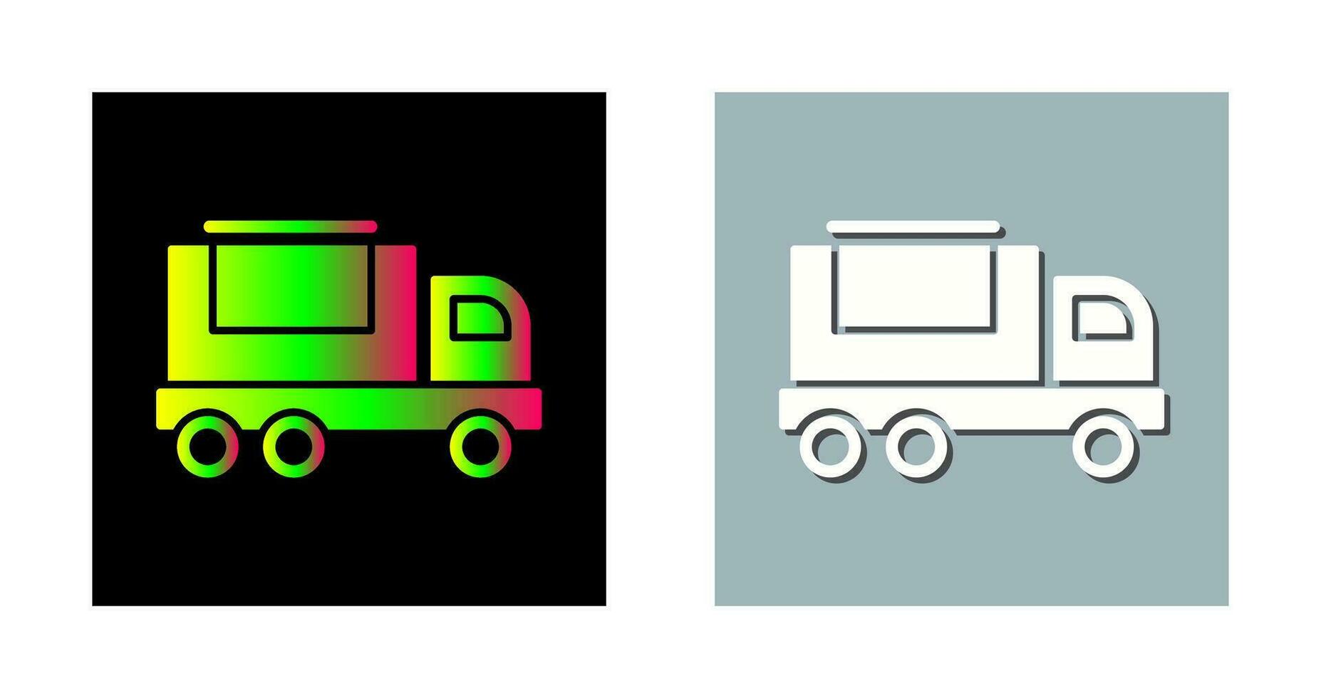 carico camion vettore icona