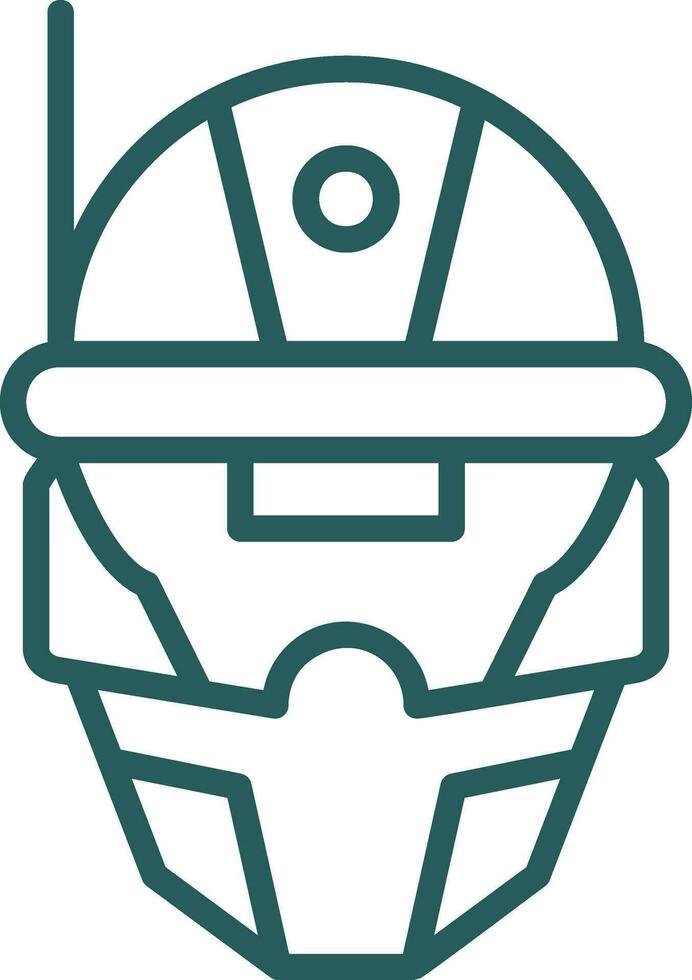 cyberspazio casco vettore icona design