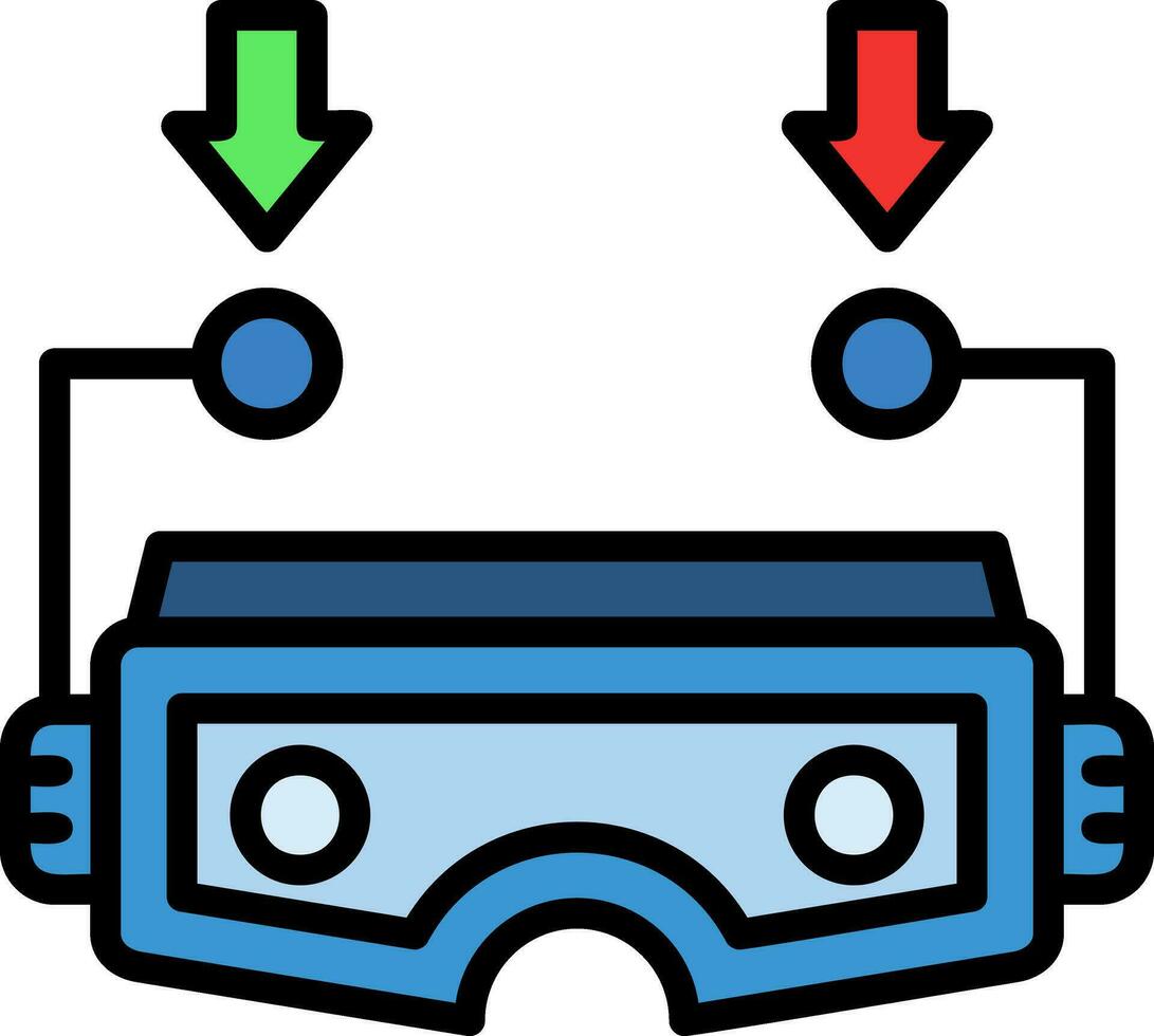 multisensoriale vr vettore icona design