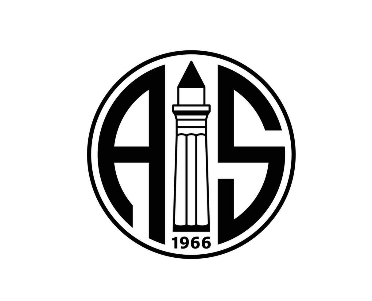 antalyaspor logo club simbolo nero tacchino lega calcio astratto design vettore illustrazione