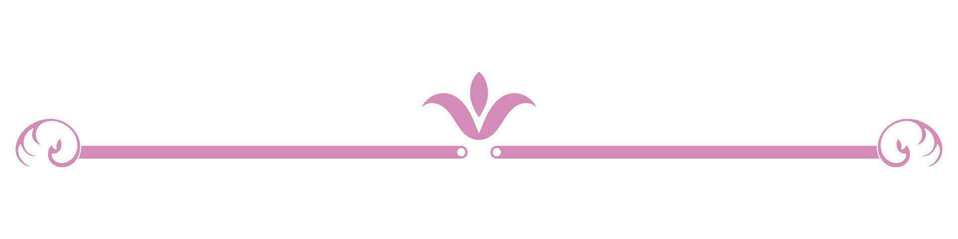 magro Vintage ▾ Linee. rosa per il confine linea vettore