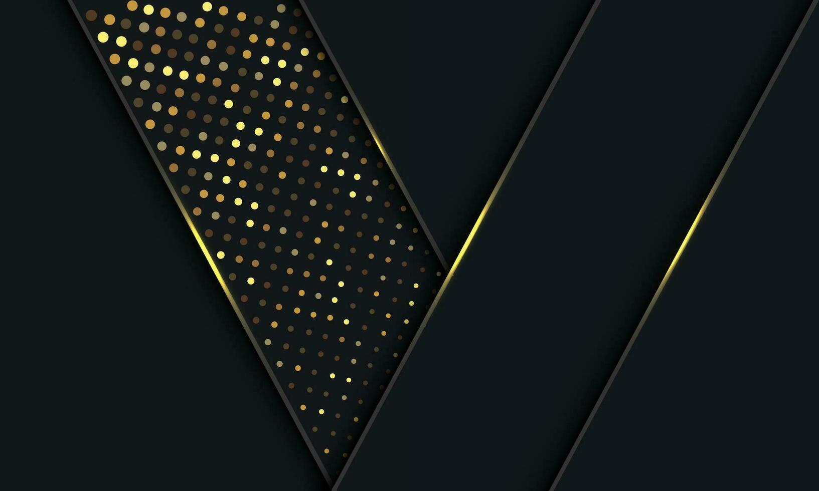 astratto grigio oro luccichio leggero nero ombra geometrico design moderno lusso futuristico sfondo vettore