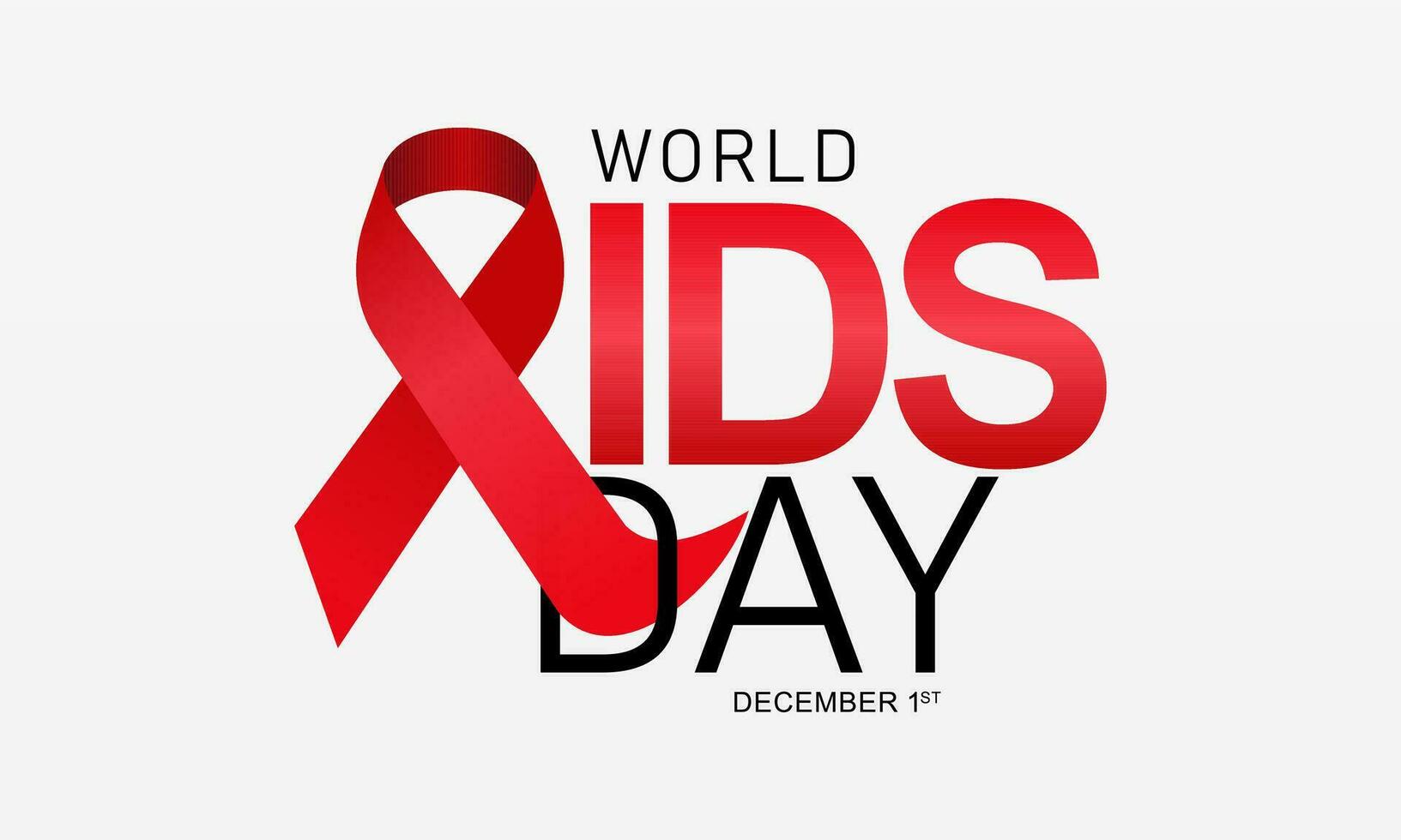 AIDS consapevolezza mese campagna con rosso nastro. mondo AIDS giorno concetto bandiera sfondo vettore