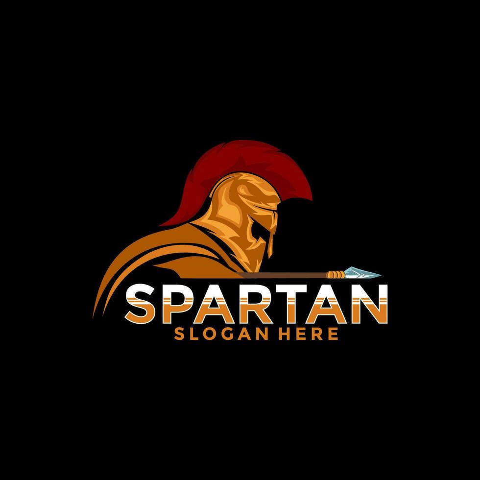 spartano logo vettore, spartano esport logo vettore illustrazione design modello