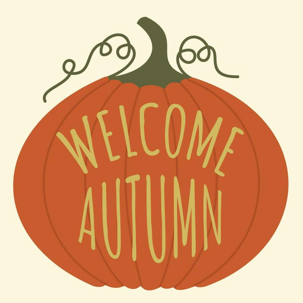 autunno e autunno stagione vacanza icona vettore arti. oggetti e cose in giro ottobre autunno stagione con arancia, Marrone, e verde naturale colore somigliante autunno stagione