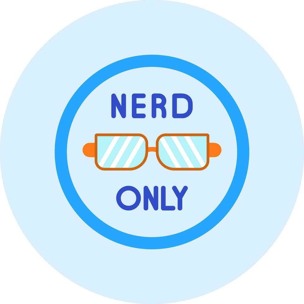 nerd solo vettore icona