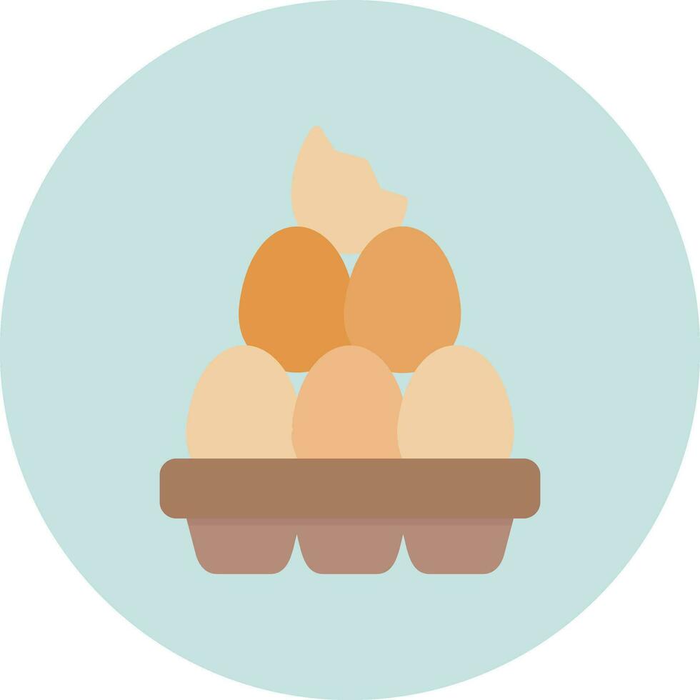 biologico uova vettore icona