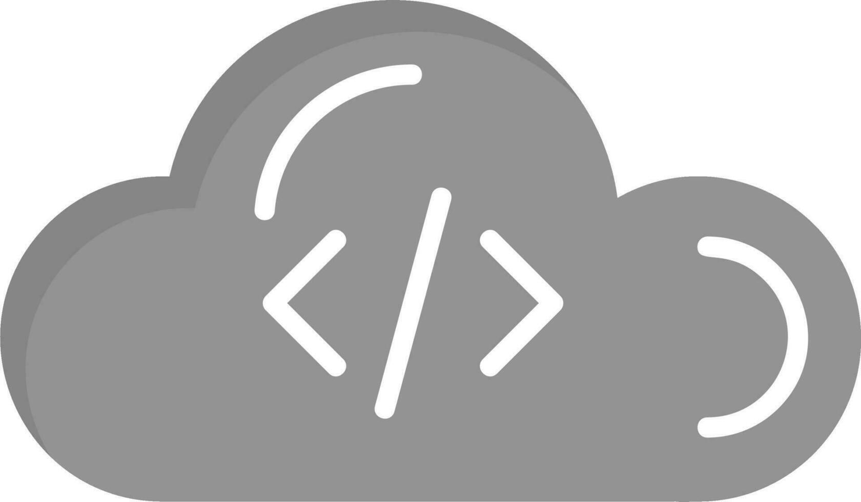 nube codifica vettore icona