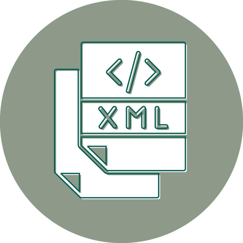 icona vettoriale file xml