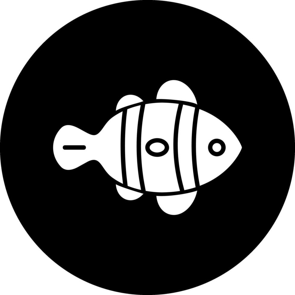 clown pesce vettore icona