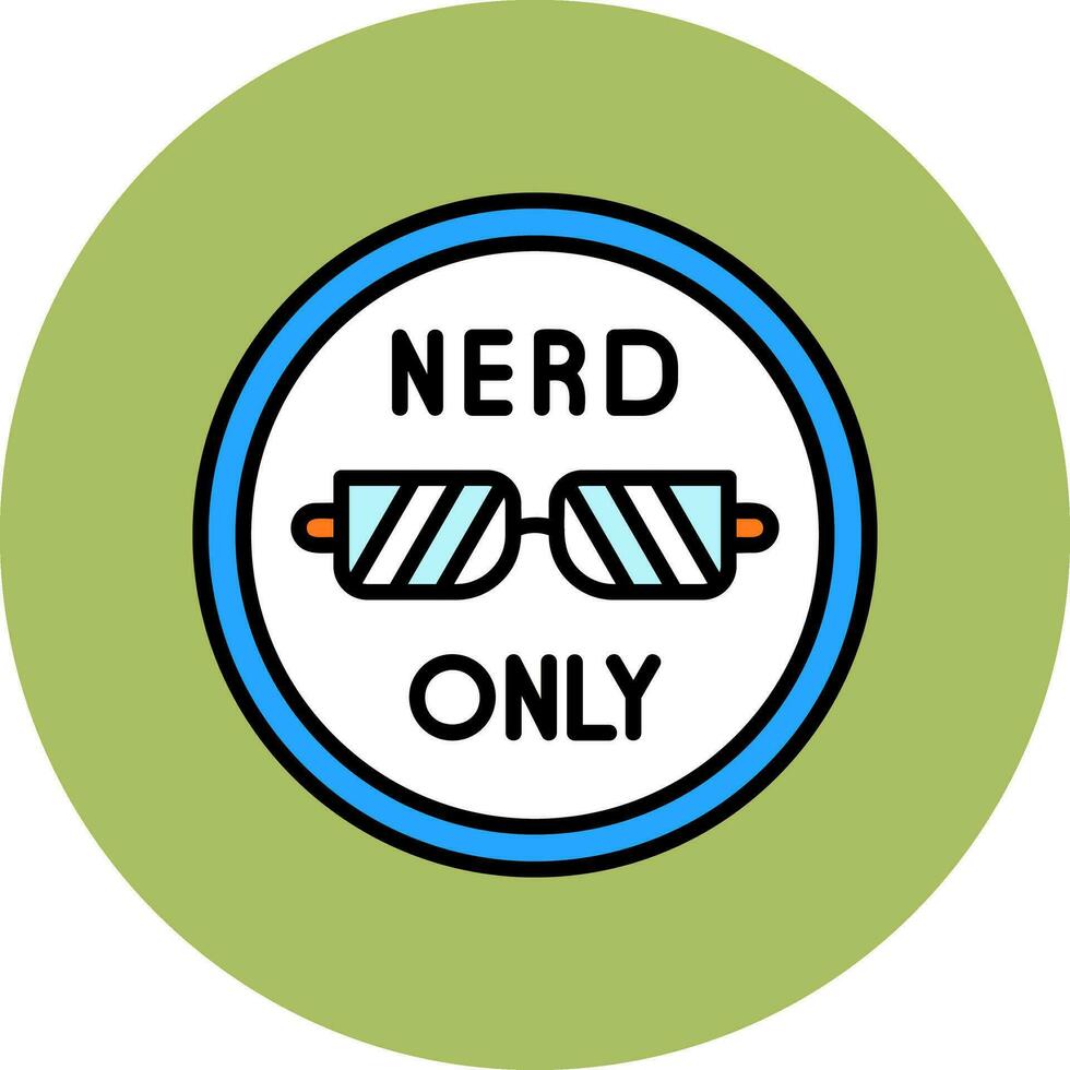 nerd solo vettore icona