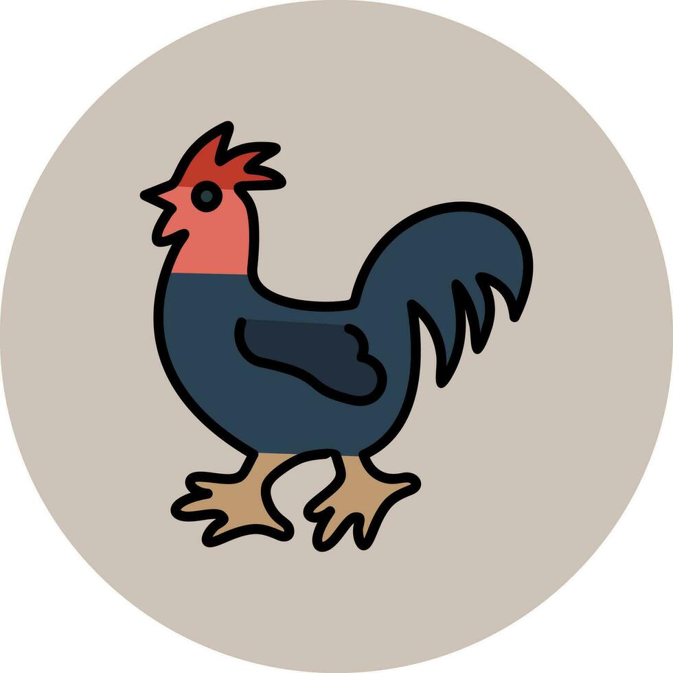 pollo vettore icona