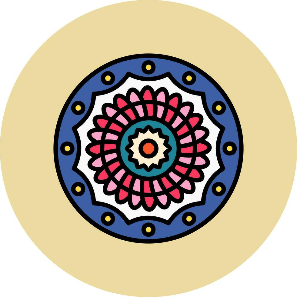 mandala vettore icona