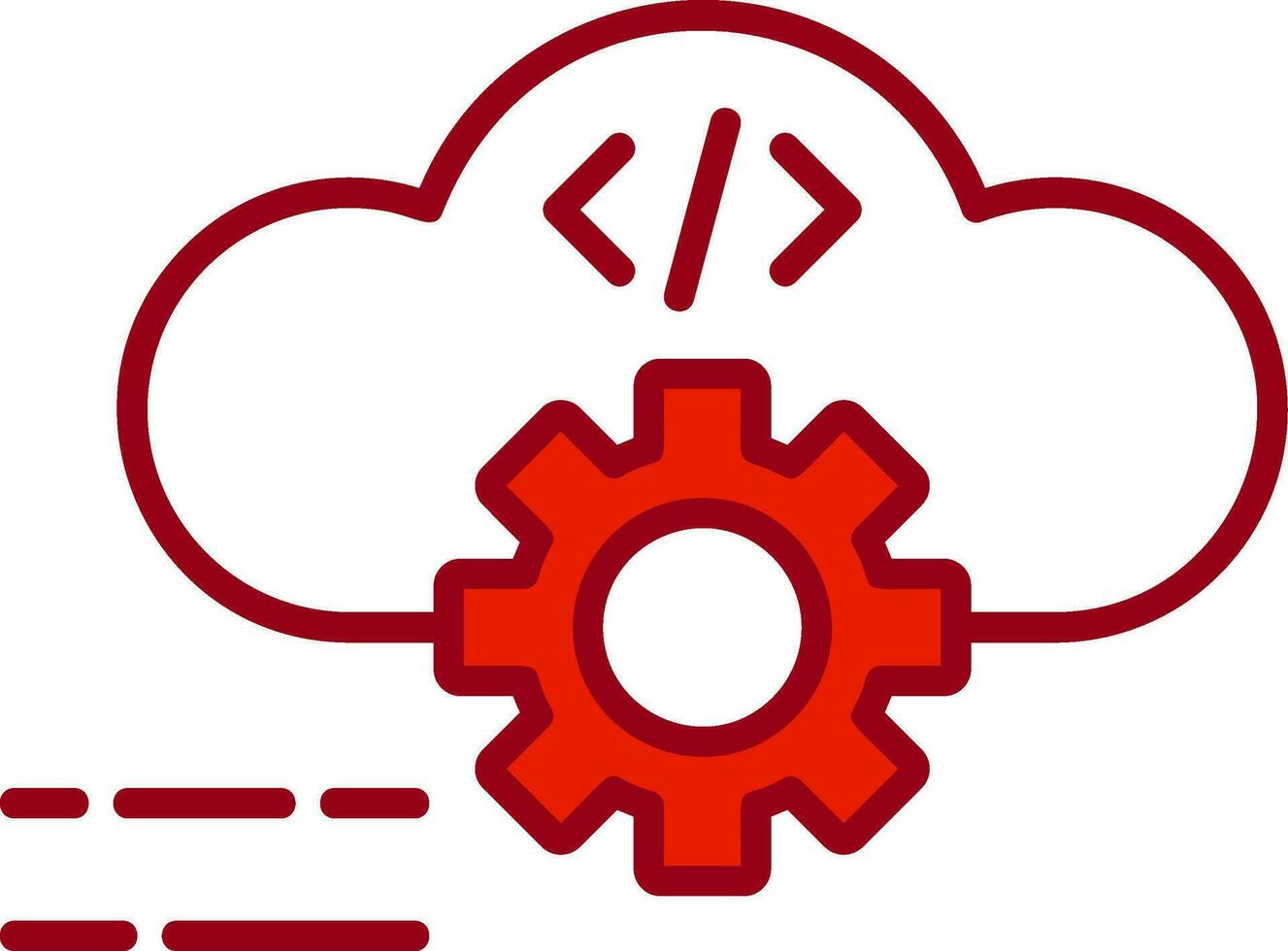 icona del vettore di cloud computing