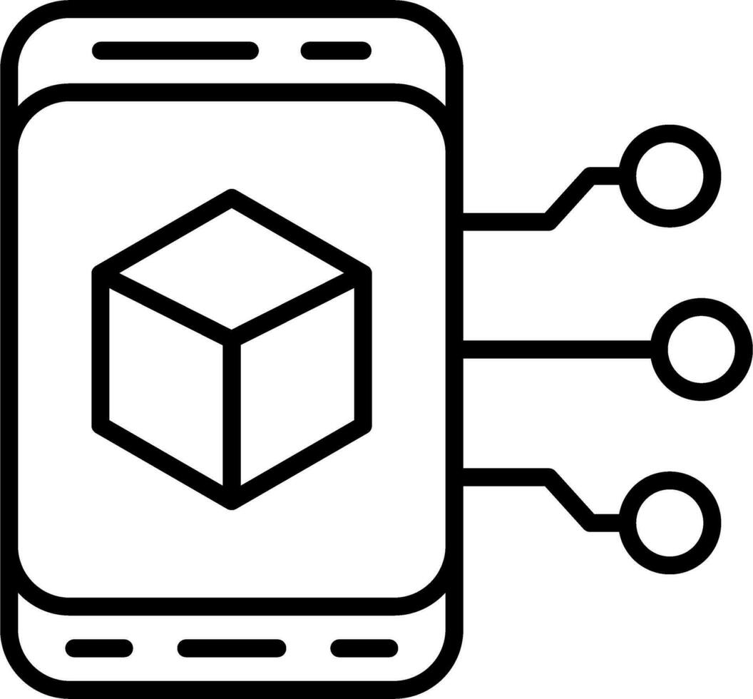 Augmented la realtà vettore icona