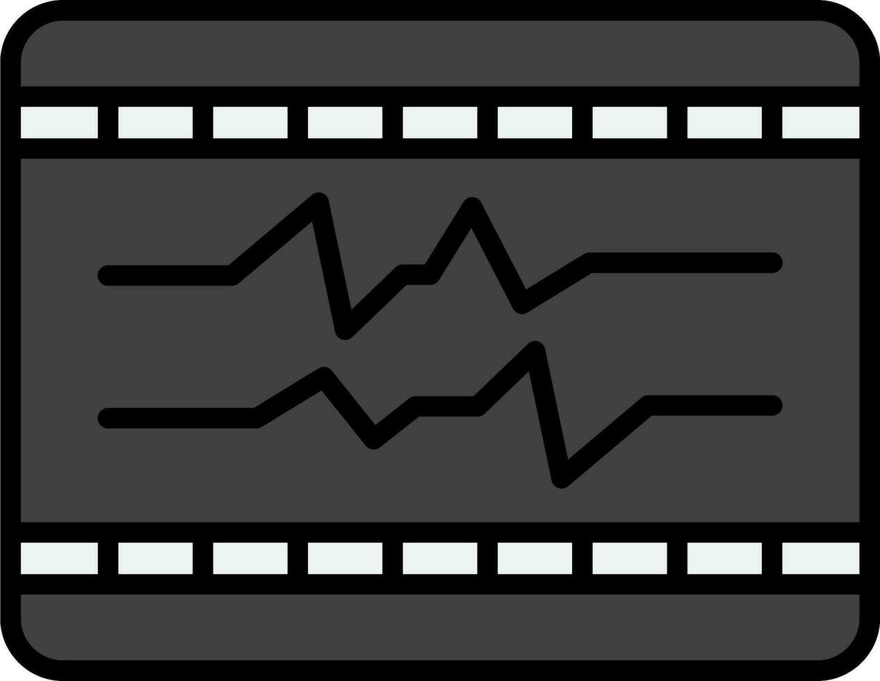 ecg vettore icona