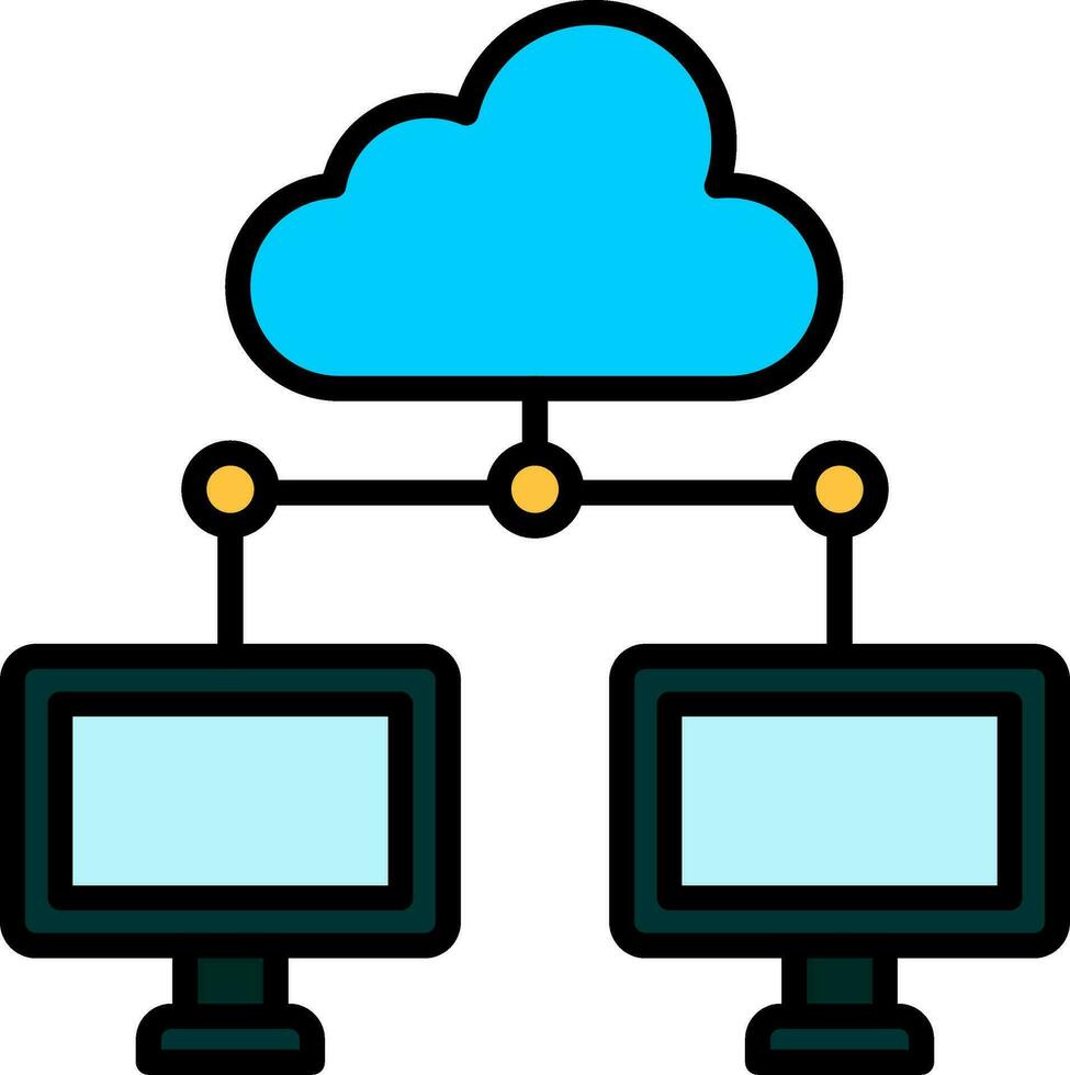 icona del vettore di cloud computing