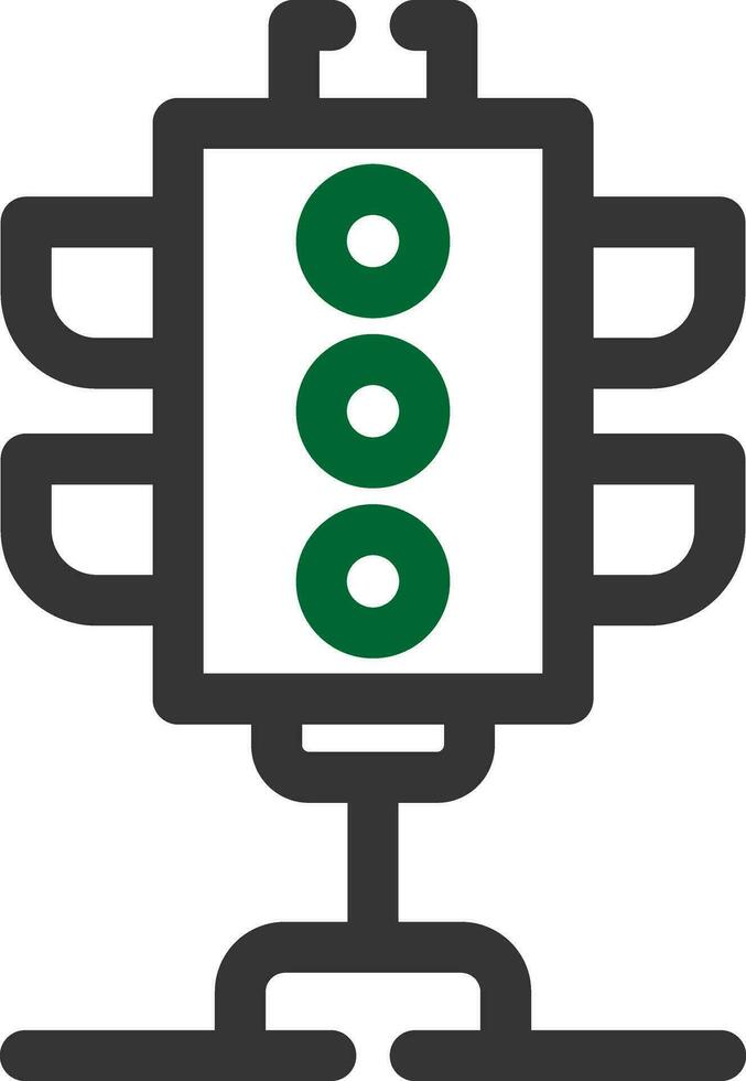 traffico luci creativo icona design vettore