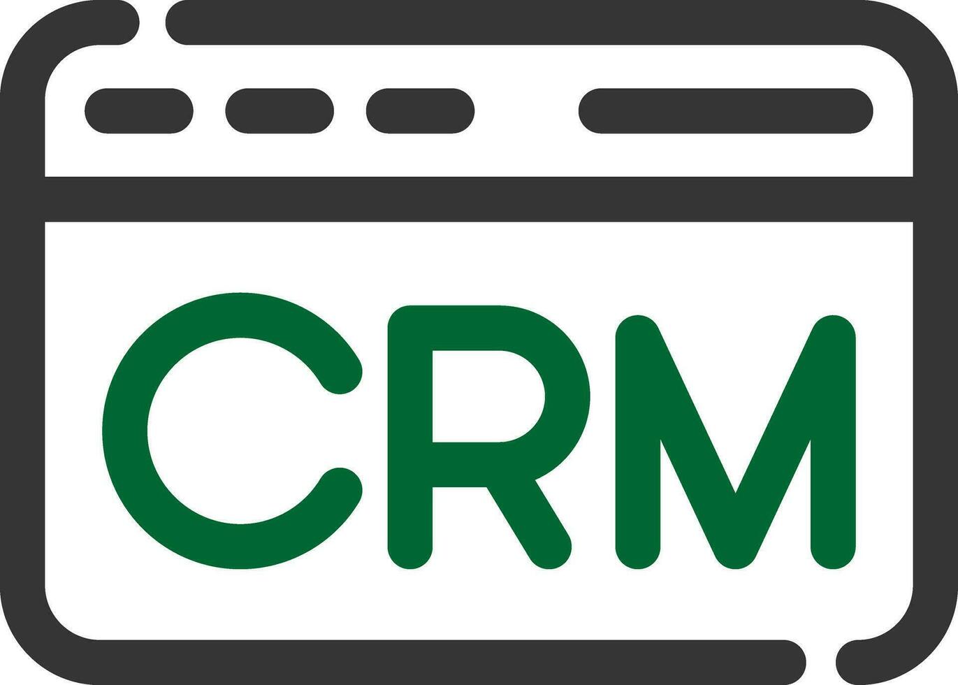 crm creativo icona design vettore