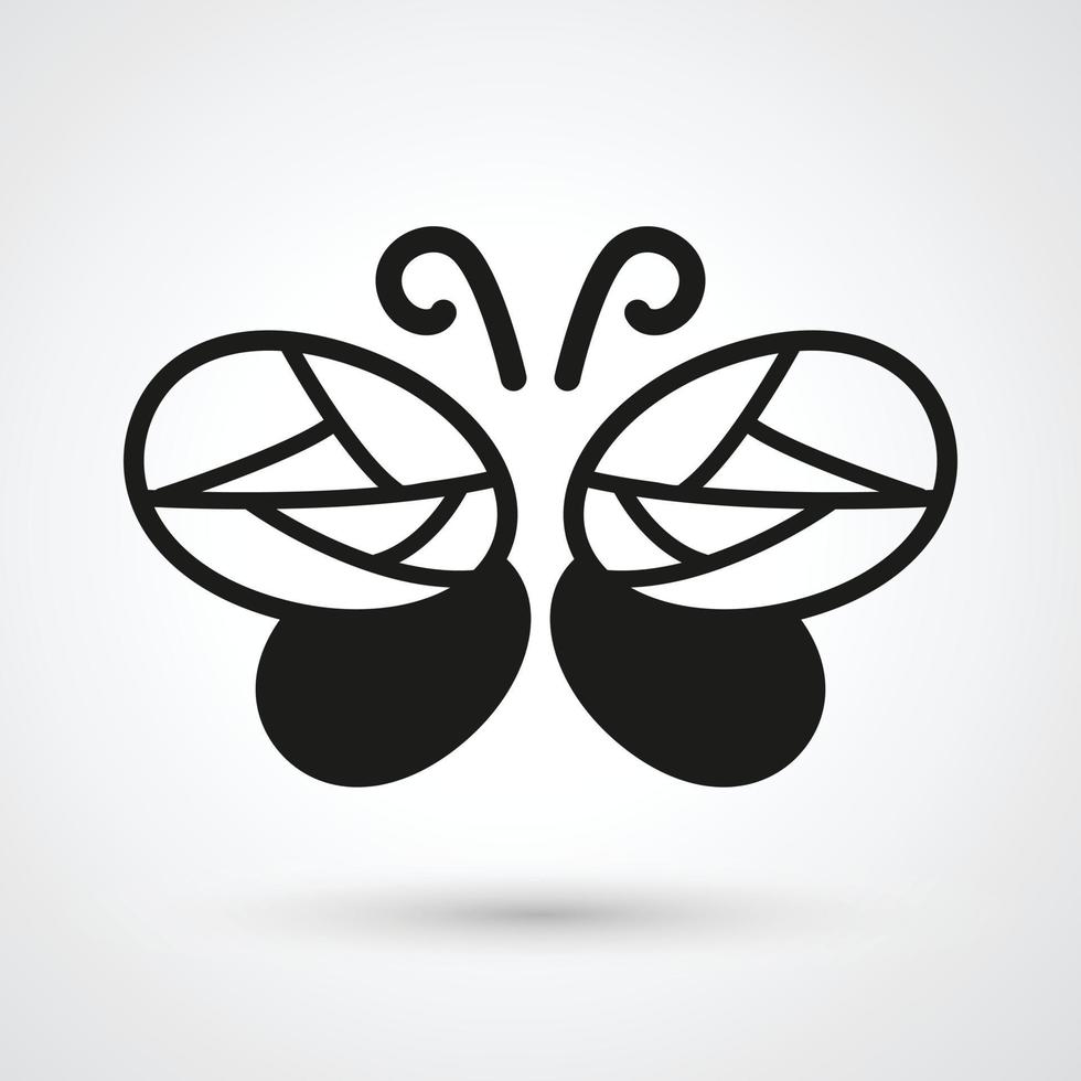 illustrazione dell'icona delle ali vettore