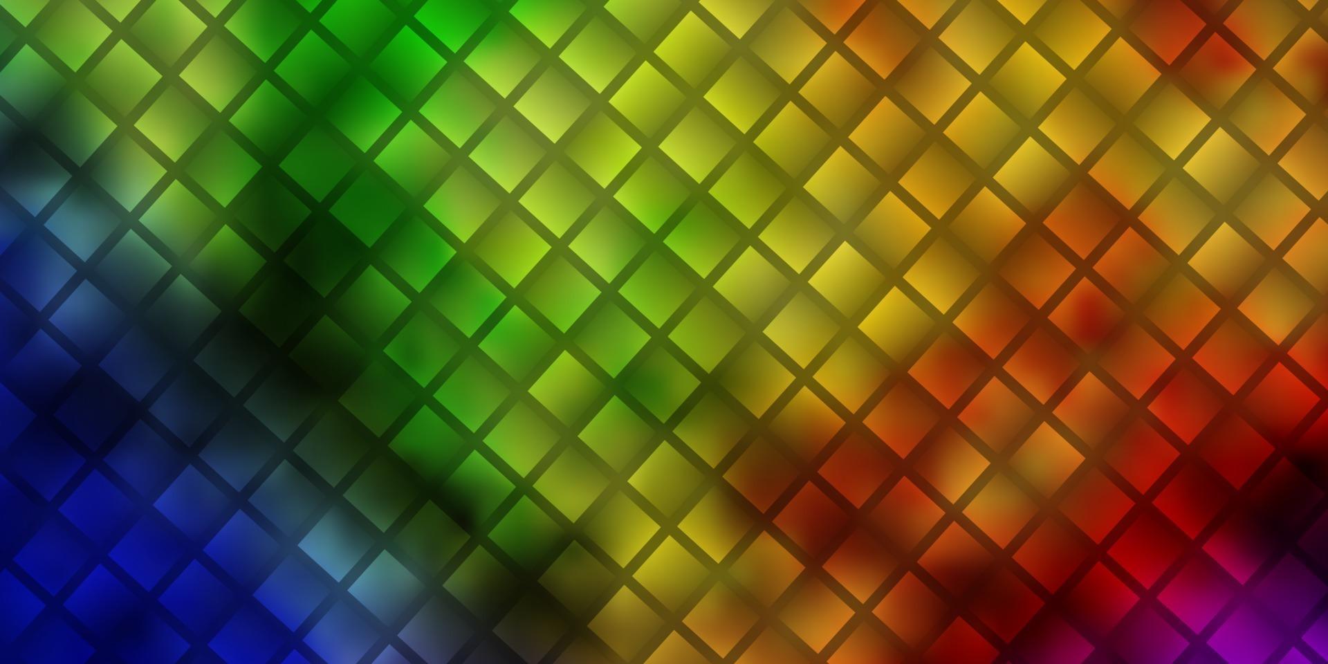 modello vettoriale multicolore chiaro con rettangoli.