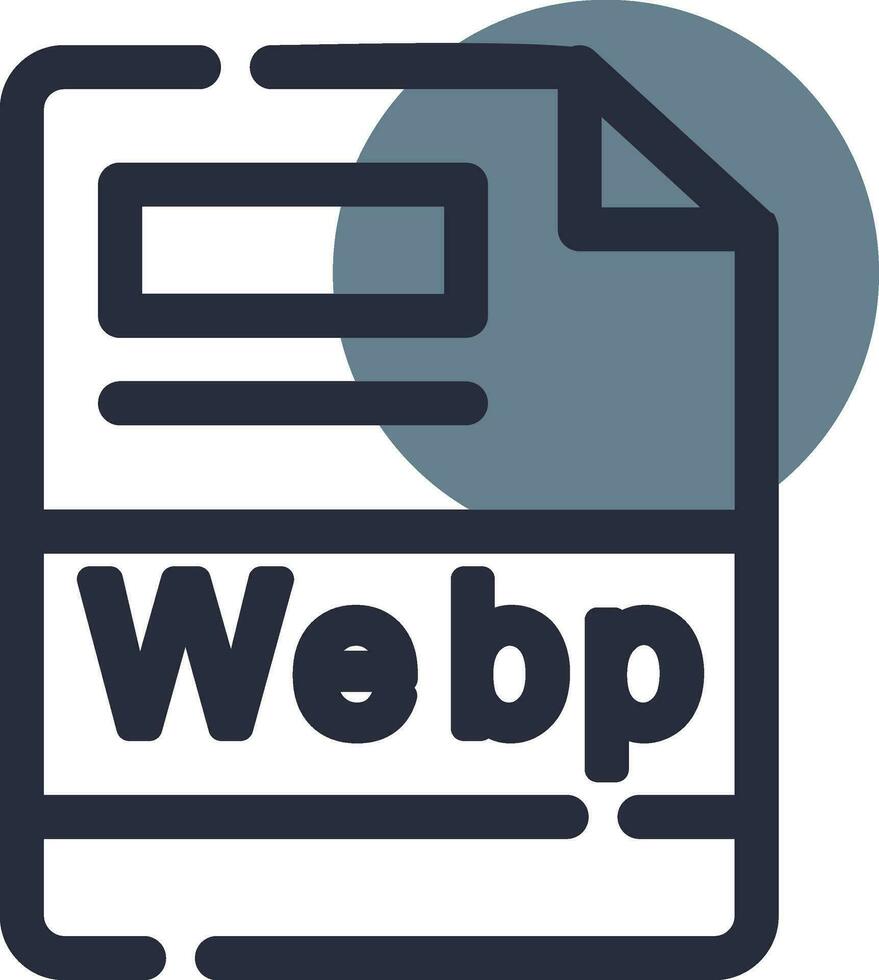 webp creativo icona design vettore