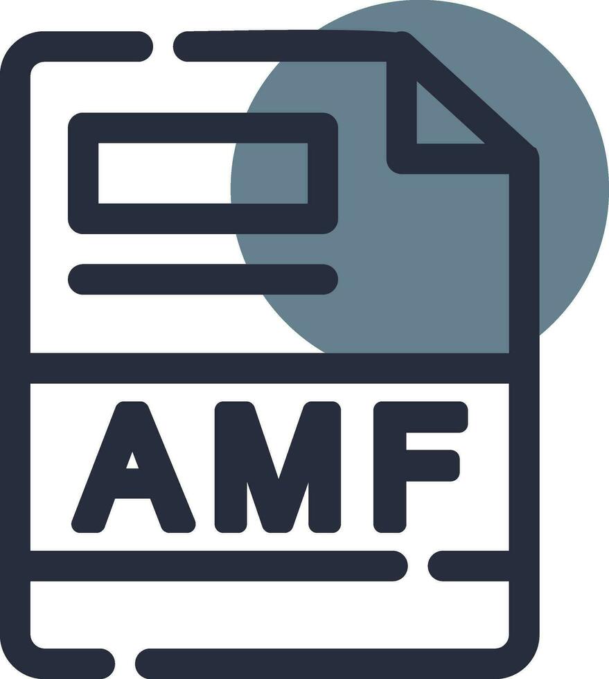 amf creativo icona design vettore