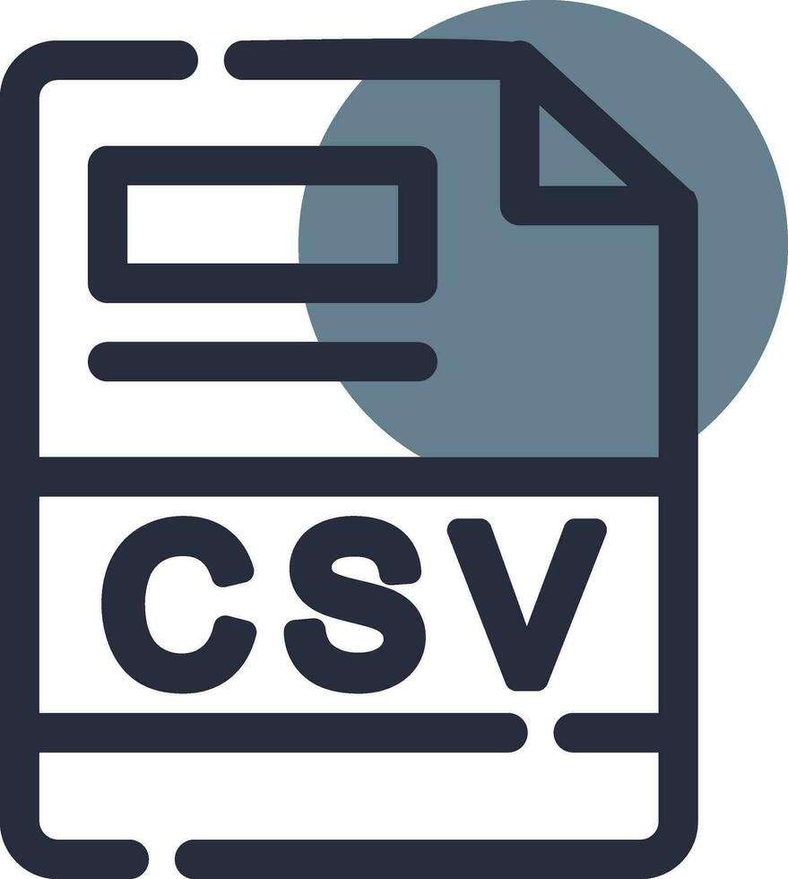 csv creativo icona design vettore