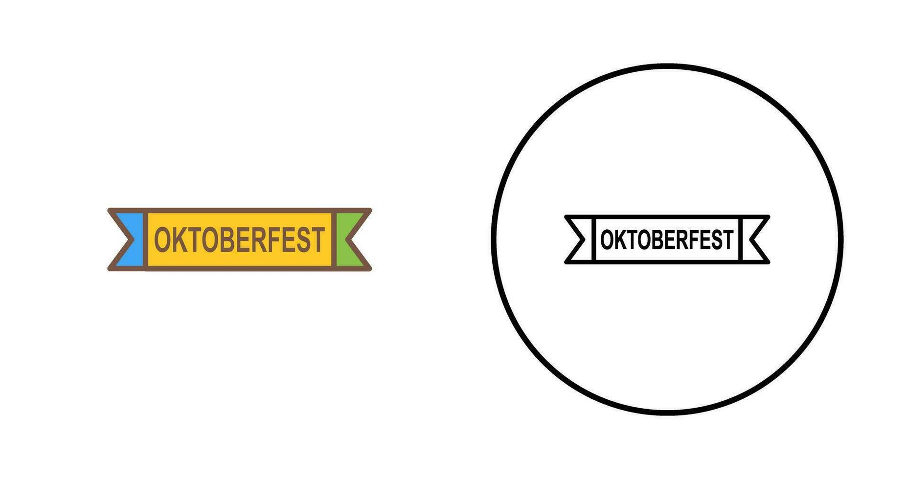 oktoberfest bandiera vettore icona