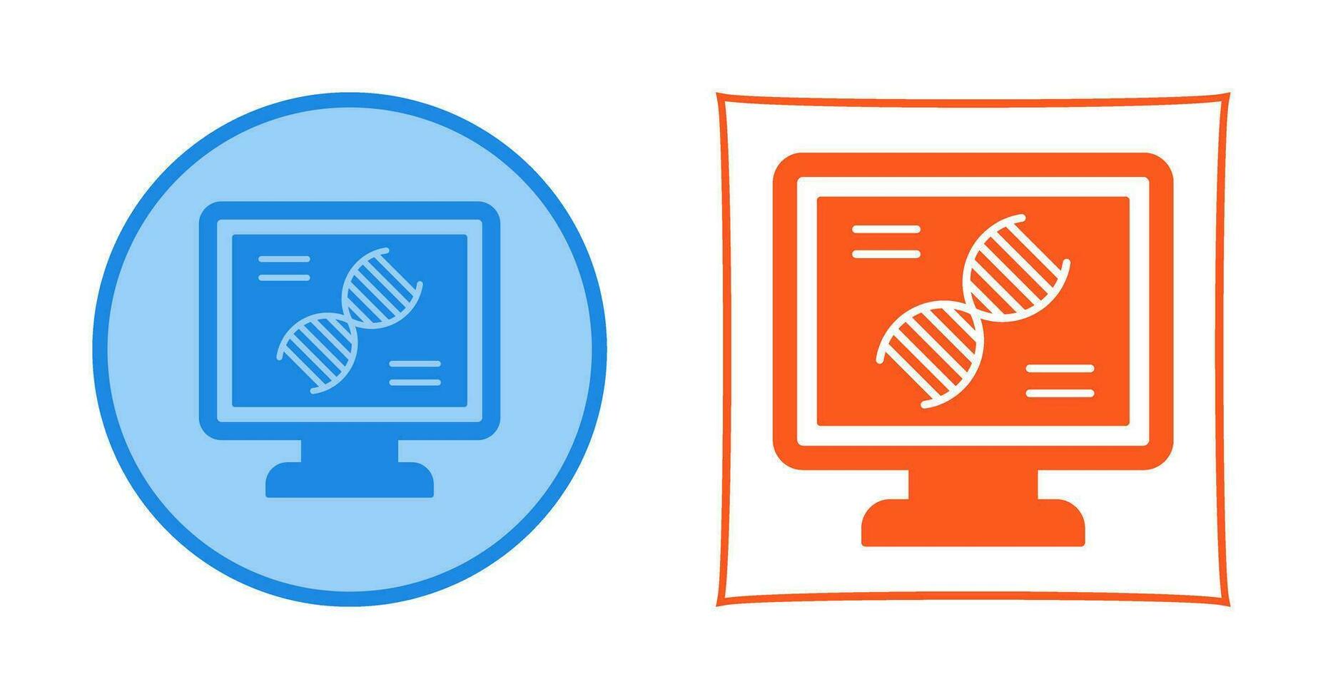 dna test vettore icona