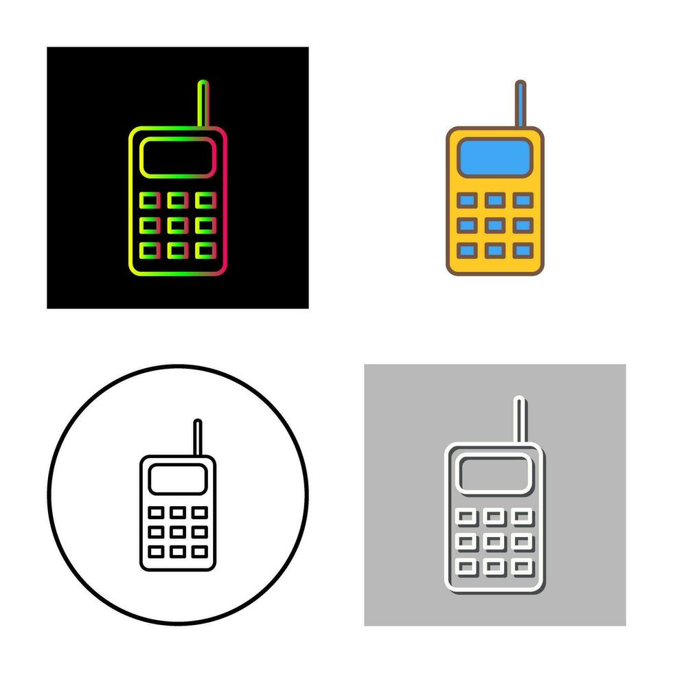 unico walkie talkie vettore icona