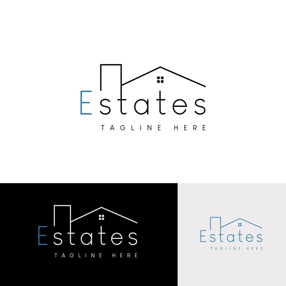 design del logo immobiliare vettore