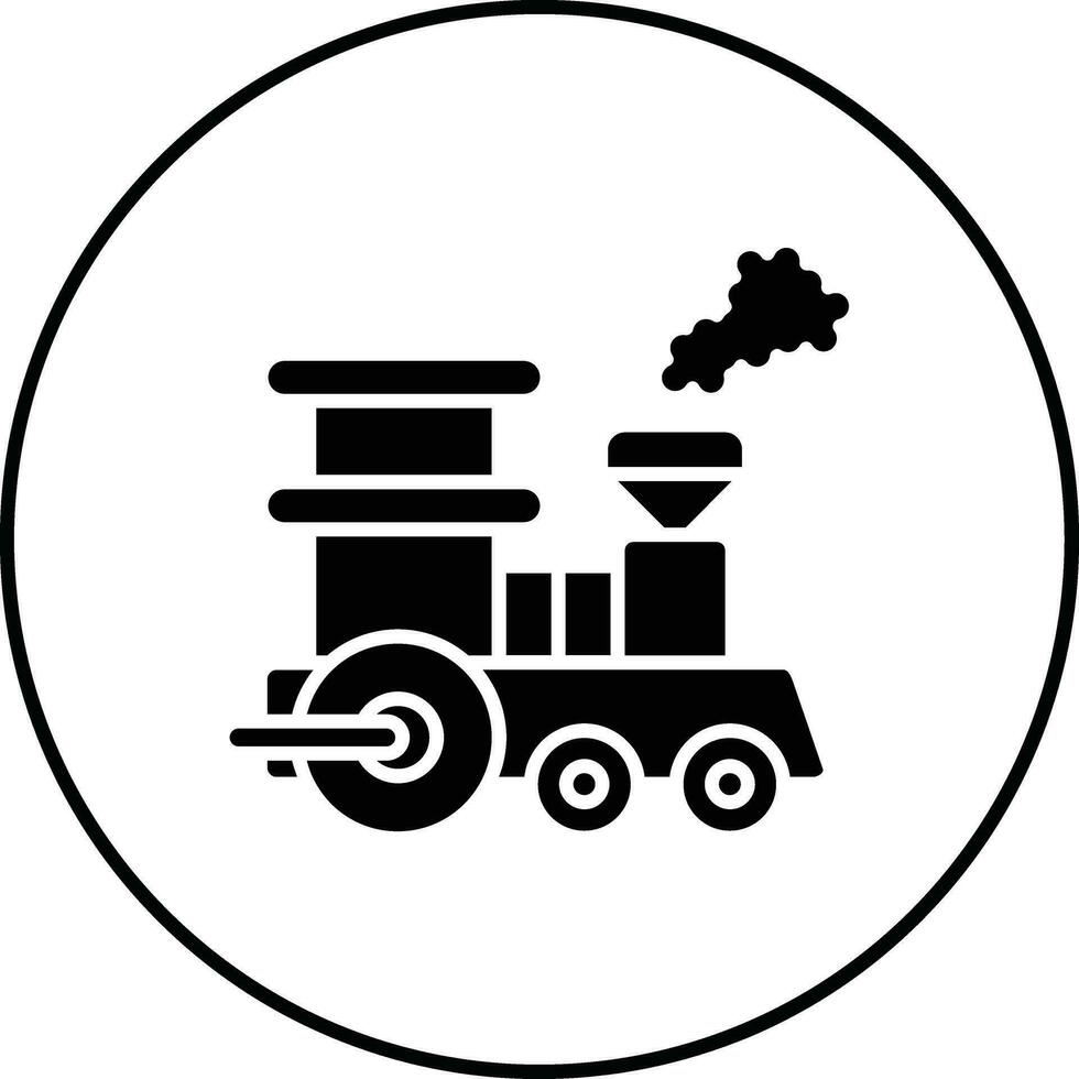 vapore treno vettore icona