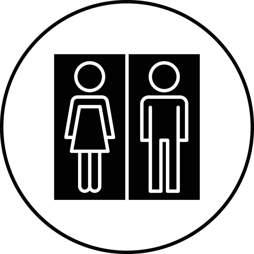 icona del vettore della toilette