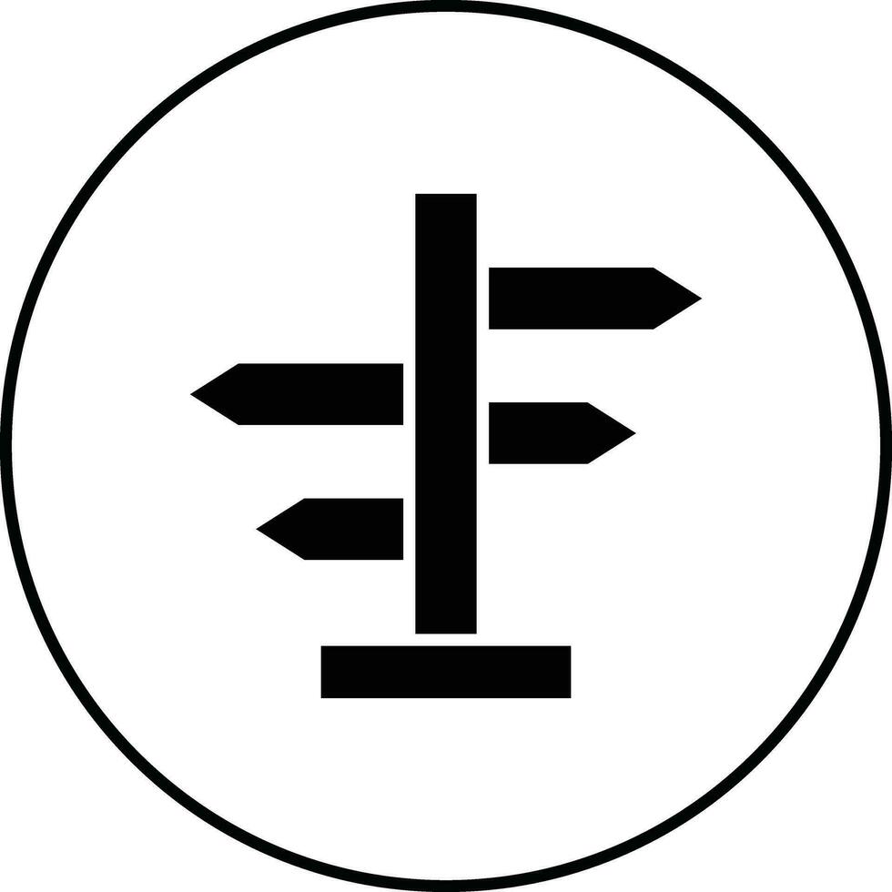 direzione cartello vettore icona