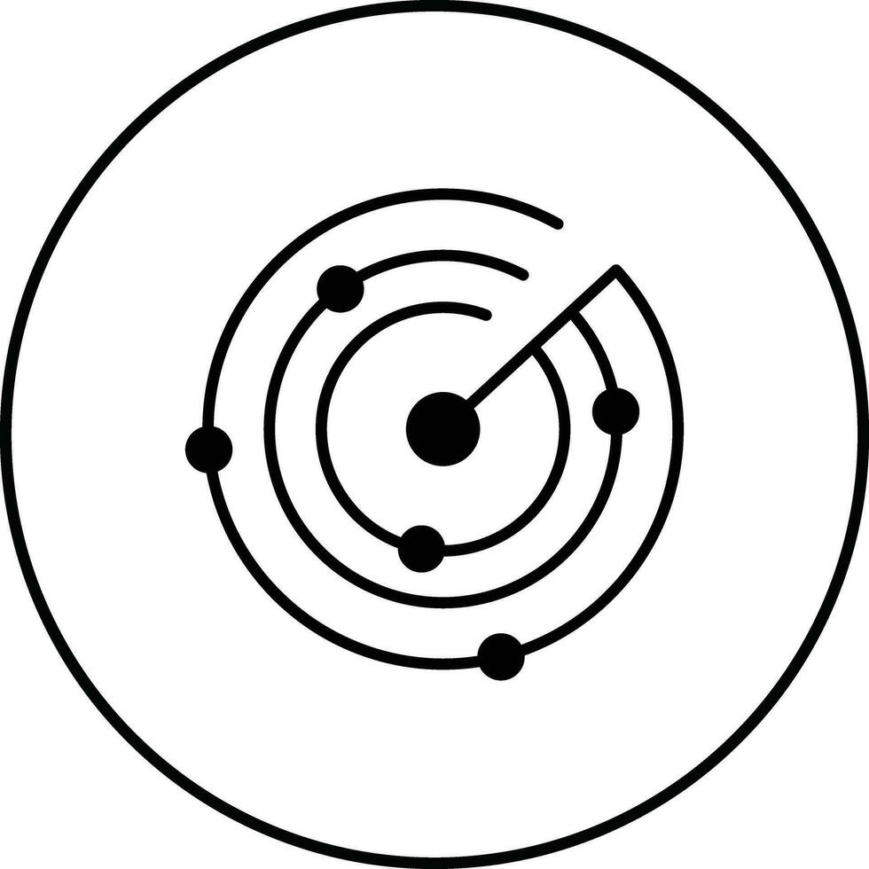 icona di vettore del radar