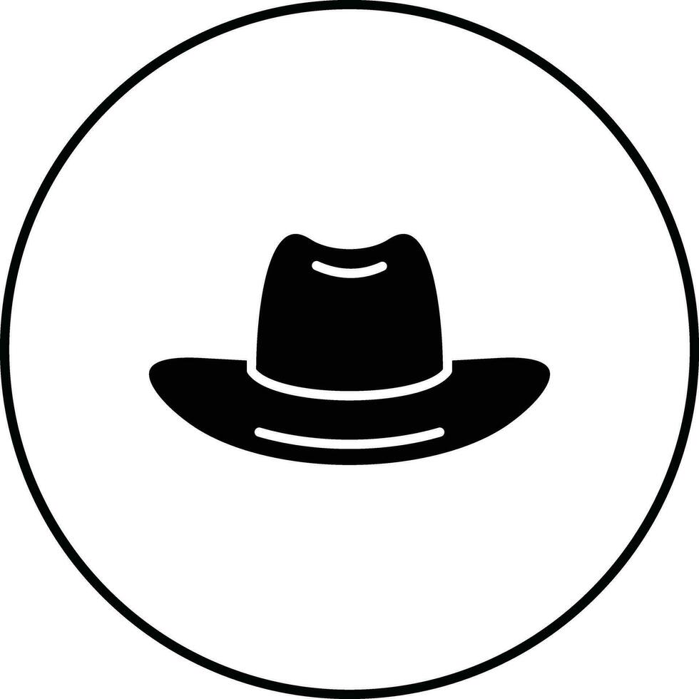 cowboy cappello vettore icona