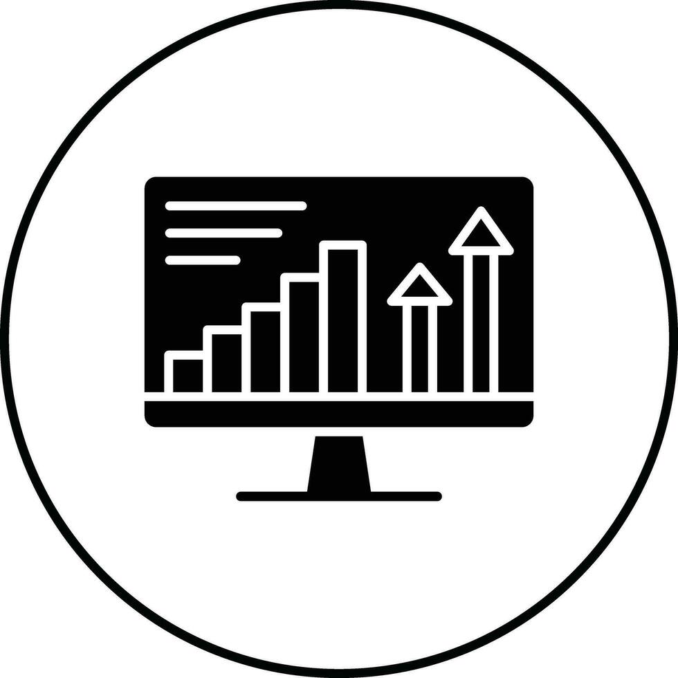 sito web statistica vettore icona