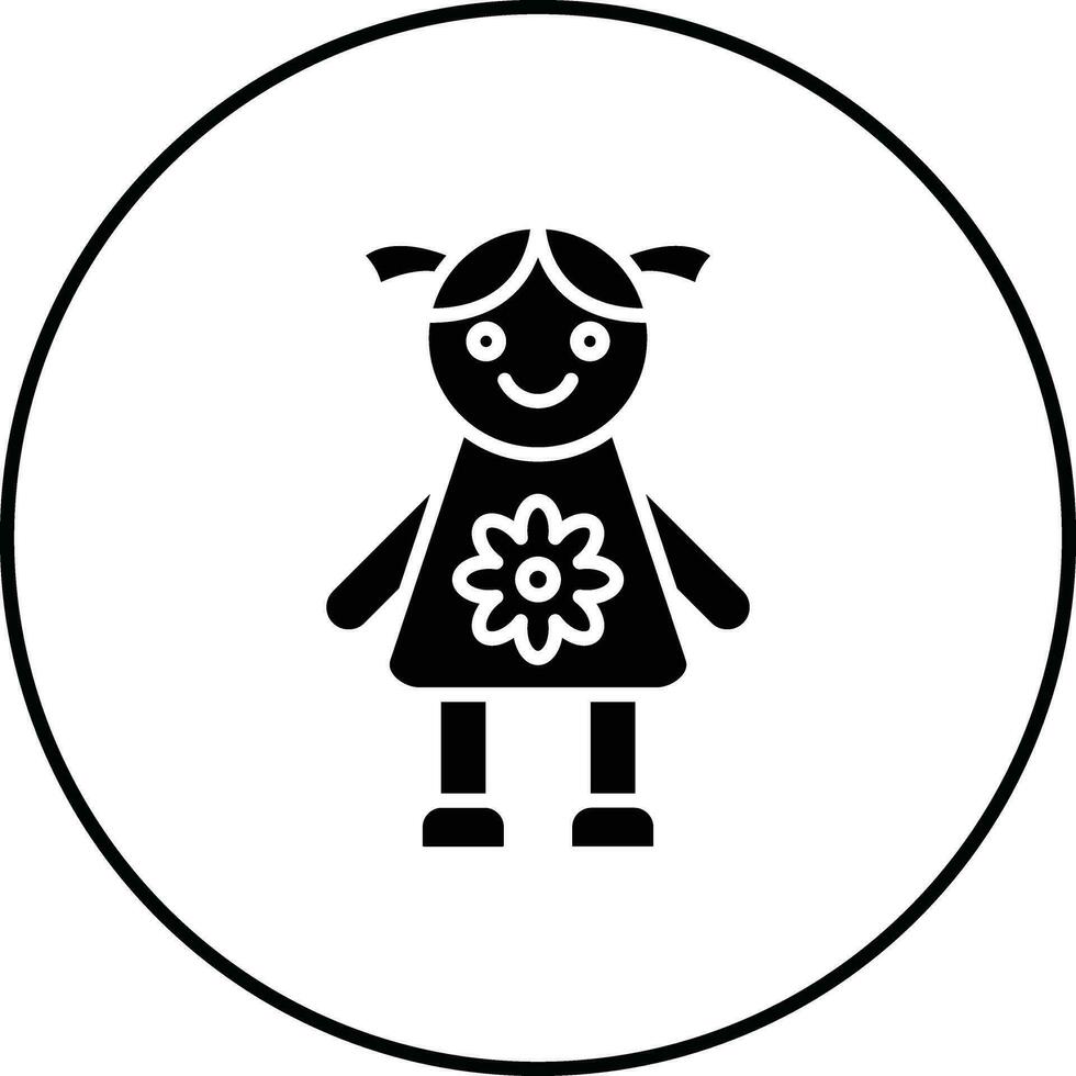 Bambola vettore icona